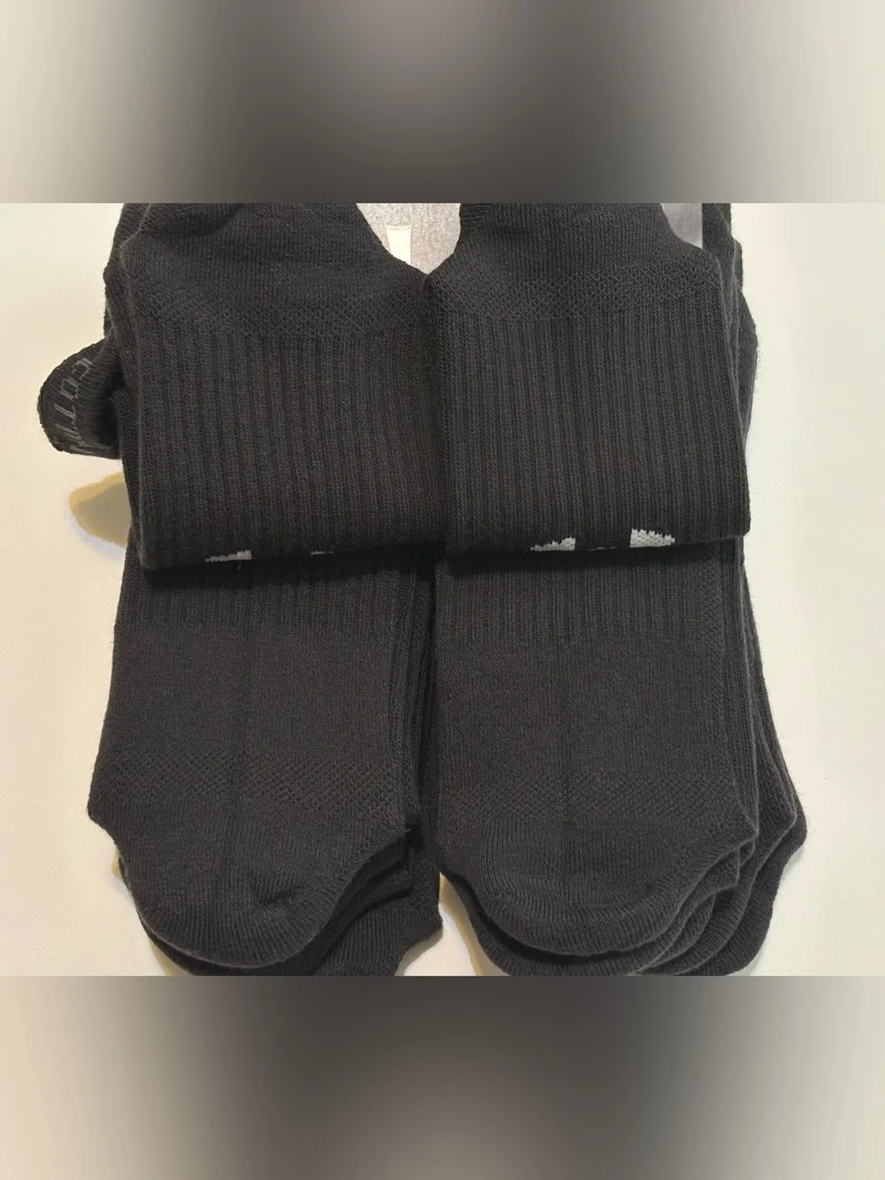 Under Armour Black Athletic Crew Socks with White Logo - 12 pairs Pack